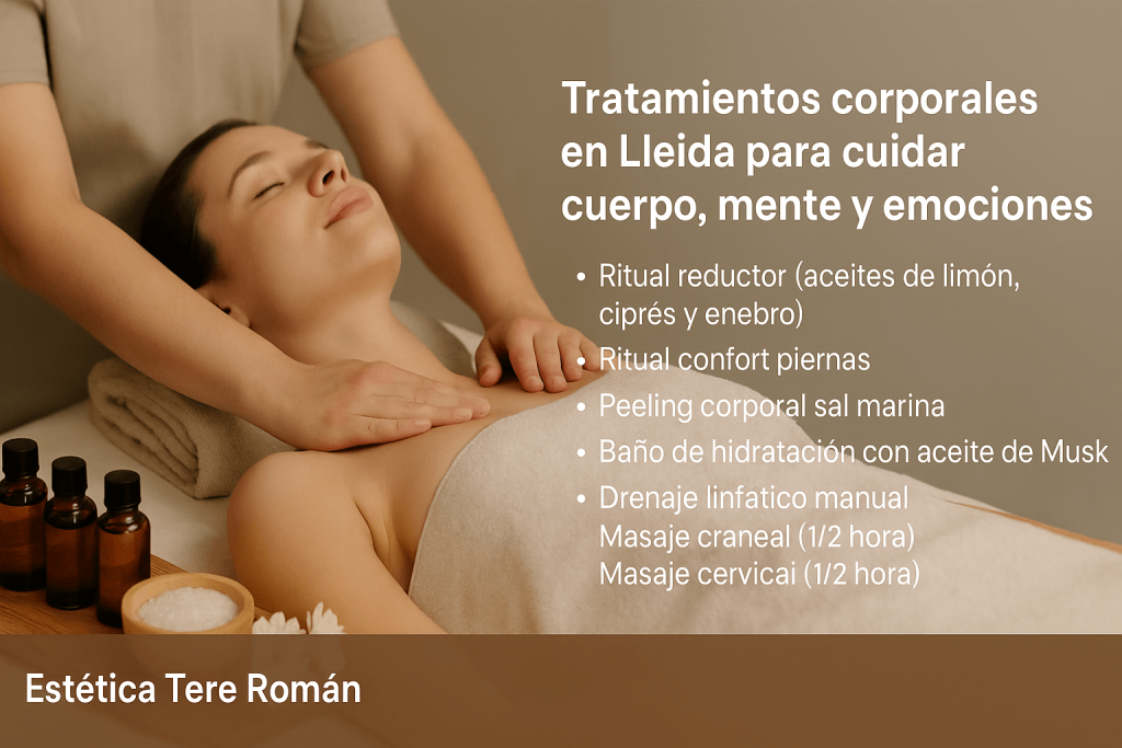 Foto - anuncio de Tratamientos corporales en Lleida para cuidar cuerpo, mente y emociones